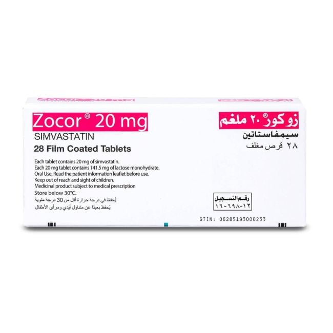 Zocor - 20 Mg - 28 Tablet