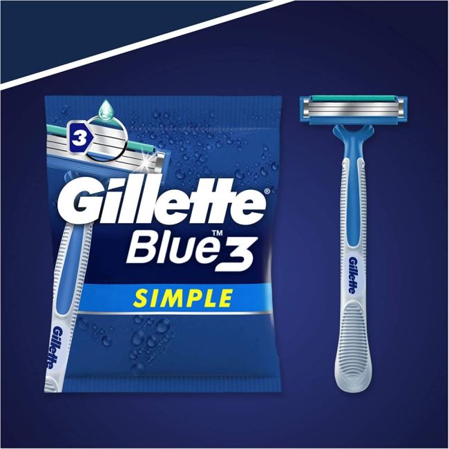 gillette blue 3 simple 1s